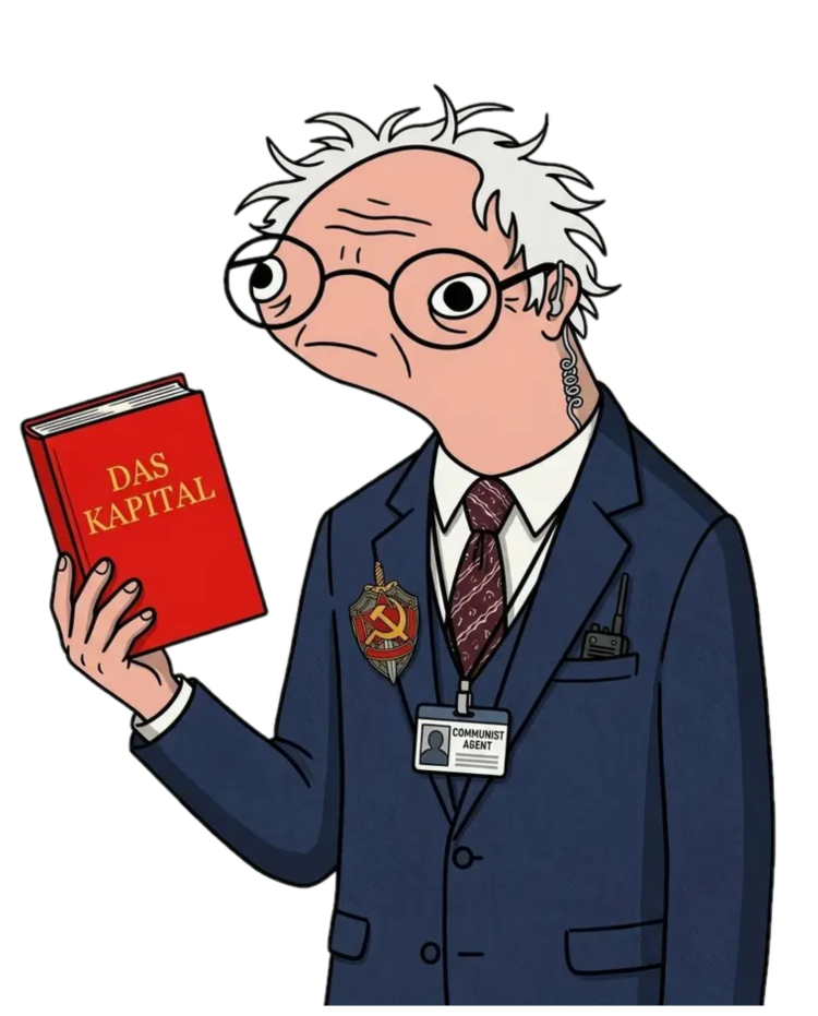 Burnie with Das Kapital